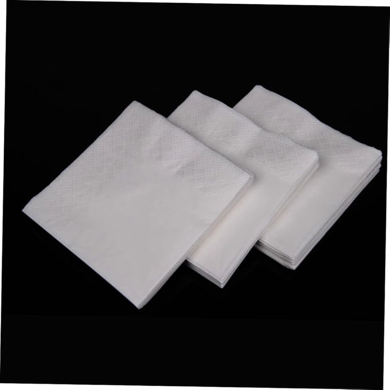 مناديل العشاء الورقية البيضاء المربعة 300 ورقة عالية الامتصاص للمطاعم والفنادق والحفلات - Image 5